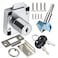 Dczonihup Automatic Lock Tongue Cabinet Drawer Drill Bit Furniture Locker Showcase Lock Drilling Diameter 3419mm for 3515mm 7822mm Door Panel