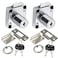 Dczonihup Automatic Lock Tongue Cabinet Drawer Furniture Locker Showcase Lock Drilling Diameter 3419mm for 3515mm 7822mm Door Panel2 Pack