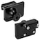 Auto-plaza Black Glass Cabinet Lock with 2 Keys Single Swing Glass Cabinet Showcase Door Lock Chrome Plated 2