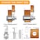 BOZXYE 1 Pack Toolbox Locks with Keys Hook Cam 118 Cam Lock Keyed Alike Cabinet Locks Tool Box Lock Fits for Mailbox RV Storage Door Zinc Alloy