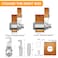 BOZXYE 1 Pack Toolbox Locks with Keys Hook Cam 118 Cam Lock Keyed Alike Cabinet Locks Tool Box Lock Fits for Mailbox RV Storage Door Zinc Alloy