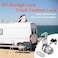 BOZXYE 1 Pack Toolbox Locks with Keys Hook Cam 118 Cam Lock Keyed Alike Cabinet Locks Tool Box Lock Fits for Mailbox RV Storage Door Zinc Alloy