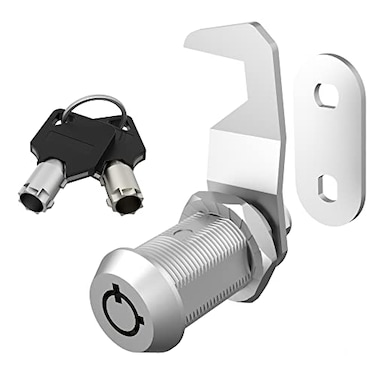 BOZXYE 1 Pack Toolbox Locks with Keys Hook Cam 118 Cam Lock Keyed Alike Cabinet Locks Tool Box Lock Fits for Mailbox RV Storage Door Zinc Alloy