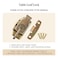 UNIQANTIQ HARDWARE Brass Plated Table Leaf Lock Dining Table Leaf Latches Table Buckle Connectors Table Locks for Leaves Antique Furniture Hardware TT1SB
