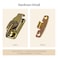 UNIQANTIQ HARDWARE Brass Plated Table Leaf Lock Dining Table Leaf Latches Table Buckle Connectors Table Locks for Leaves Antique Furniture Hardware TT1SB