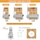 Zzbety Cabinet Cam Locks 118 Inch Mailbox Locks Keyed Alike for Secure Files Drawers Mailbox RV Camper Door Tool Box 1 PackZinc Alloy