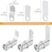 Zzbety Cabinet Locks with Keys 1916 Long Cam Locks for Cabinets Keyed Alike File Cabinet Tool Box Mail Box Lock with Key2 Pack 40mm