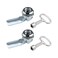 Create idea 2pcs Cam Lock with Triangle Socket Key 90 Degree Rotation Zinc Alloy Chrome Plated for Securing Cabinet Doors Mailboxes