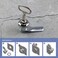 Create idea 2pcs Cam Lock with Triangle Socket Key 90 Degree Rotation Zinc Alloy Chrome Plated for Securing Cabinet Doors Mailboxes