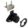 Desunia Office Desk Lock for Drawer Door 78 875 Bore Black Keyed Alike Includes Escutcheon Trim Ring Strike Screws 1 Lock