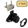 Desunia Office Desk Lock for Drawer Door 78 875 Bore Black Keyed Alike Includes Escutcheon Trim Ring Strike Screws 1 Lock