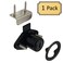 Desunia Office Desk Lock for Drawer Door 78 875 Bore Black Keyed Alike Includes Escutcheon Trim Ring Strike Screws 1 Lock