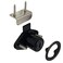 Desunia Office Desk Lock for Drawer Door 78 875 Bore Black Keyed Alike Includes Escutcheon Trim Ring Strike Screws 1 Lock