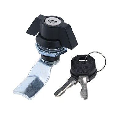 Dnyta Thumb Operated Offset Cam Lock with Key Cabinet Rotary Latch Lock Cabinet Locks Replacement for Machine Toolbox Drawer