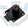 Junrbx Drawer Lock Letter Box Desktop Door Lock Model CT13832 Hole Diameter 075 inch 19MM for Door Panels with a Thickness of 27 mm32 mm 1pcs Black