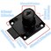 Junrbx Drawer Lock Letter Box Desktop Door Lock Model CT13832 Hole Diameter 075 inch 19MM for Door Panels with a Thickness of 27 mm32 mm 1pcs Black