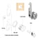EG STARTS 5 Pack File Cabinet Cam Locks Keyed Alike 58 78 Inch Cylinder Locks for Mailbox File Drawer Dresser RV Compartment Tool Box