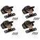 FDXGYH 4 Pack Dining Table Locks Heavy Duty AlignNLock Leaf Buckle Connectors with Screws for Extension TablesComputer Workstations and Conference Bronze