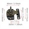 FDXGYH 4 Pack Dining Table Locks Heavy Duty AlignNLock Leaf Buckle Connectors with Screws for Extension TablesComputer Workstations and Conference Bronze