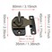 FDXGYH 4 Pack Dining Table Locks Heavy Duty AlignNLock Leaf Buckle Connectors with Screws for Extension TablesComputer Workstations and Conference Bronze