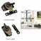 FDXGYH 4 Pack Dining Table Locks Heavy Duty AlignNLock Leaf Buckle Connectors with Screws for Extension TablesComputer Workstations and Conference Bronze