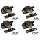 FDXGYH 4 Pack Dining Table Locks Heavy Duty AlignNLock Leaf Buckle Connectors with Screws for Extension TablesComputer Workstations and Conference Bronze