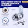 FJM Security MEI2400AMKD Tubular Cam Lock for Smart Home Cabinet Locks Baby Proofing Solution Door Lock Drawer Lock for Home Improvement with 78 Cylinder Keyed Different Chrome