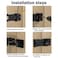 GDFOX Mechanical Password Rotary Hasp Locks Door Security Slide Latch Lock for Small Doors Cabinets Barn Door Bathroom Outdoor Garage Garden Silver