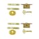 Geenite 2 Pack Wood Box Locks Vintage Case Locks Metal Latch Small Locks Antique Jewelry Box Locks Woodworking DIY Hardware Gold