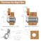 Hecfu 1 Pack Cabinet Locks with Keys 58 Cam Lock keyed Alike Secure Drawer File Cabinet Mailbox Lock Replacement RV Storage Locks Zinc Alloy