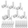 Hecfu 6 Pcs Cabinet Locks with Keys 112 Cam Locks keyed Alike RV Lock for Storage Compartment Door Cabinets Drawer Toolbox Lock Zinc Alloy