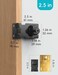 I-EASYDWW IEASYDWW 25 Inch Keyed Hasp Lock for Cabinets Small Doors Twist Knob Design Heavy Duty Zinc Alloy with ChromePlated Iron Includes Keys Screws Black 4 Pack