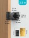 I-EASYDWW IEASYDWW 25 Inch Keyed Hasp Lock for Cabinets Small Doors Twist Knob Design Heavy Duty Zinc Alloy with ChromePlated Iron Includes Keys Screws Black 4 Pack