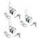 Jayseon 3 Pcs Mailbox Lock 58 Cabinet Locks and Cam Locks for Toolbox Keyed Alike Secure Drawer and File Cabinet with Dust Cover Zinc Alloy