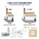 Jayseon 3 Pcs Mailbox Lock 58 Cabinet Locks and Cam Locks for Toolbox Keyed Alike Secure Drawer and File Cabinet with Dust Cover Zinc Alloy