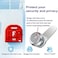 Jayseon 3 Pcs Mailbox Lock 58 Cabinet Locks and Cam Locks for Toolbox Keyed Alike Secure Drawer and File Cabinet with Dust Cover Zinc Alloy