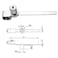 JCBIZ 2Pack Glass Lock Terrarium Showcase Display Case Cabinet Sliding Glass Push Door Locks Furniture Hardware Universal Key Type Sawtooth Lock