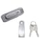JCBIZ Silver Electric Cabinet Panel Pop Up Lock Push Button Door Cam Lock Mechanical Door Instrument Cabinet Industrial Electrical Cabinet Door Lock