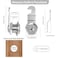 KEJJNYER 10 Pack Cam Locks Keyed Alike 58 Cylinder Zinc Alloy RV Storage Locks Cabinet Cam Lock with Keys File Drawer Mailbox Replacement Lock Set