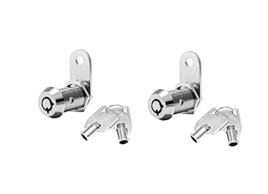 Kingsley Tubular Cam Lock 2 Pack with 112 Cylinder Chrome Finish Keyed Alike RV Camper Cabinet Lock