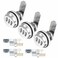 Kitmose 3 Pack Combination Cabinet Cam Lock Password Coded Lock with 34 Cylinder and Chrome Finish Security CombiCam Lock for Cabinet Filing Drawers Mailbox Silver
