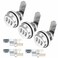 Kitmose 3 Pack Combination Cabinet Cam Lock Password Coded Lock with 34 Cylinder and Chrome Finish Security CombiCam Lock for Cabinet Filing Drawers Mailbox Silver