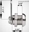 KUYEFGF Truck Tool Lock Keyed Alike Locker Tumbler Tool Box Outside Storage Valet Cam Lock and Keys Replacement 2 Pack