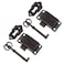 Kyuionty 2 Sets Skeleton Key Lock Decorative Antique Red Bronze Cabinet Lock with Key for Chest Cupboard Furniture