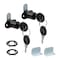 Mewutal 2pcs Cabinet Lock with Keys 78 Cylinder Cam Locks Black RV Storage Locks for Truck Tool Box File Cabinet Drawer Black