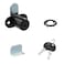 Mewutal 2pcs Cabinet Lock with Keys 78 Cylinder Cam Locks Black RV Storage Locks for Truck Tool Box File Cabinet Drawer Black