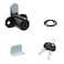 Mewutal 2pcs Cabinet Lock with Keys 78 Cylinder Cam Locks Black RV Storage Locks for Truck Tool Box File Cabinet Drawer Black
