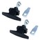 MY MIRONEY Cam Lock 2Pack Thumb Operated Offset Cam Lock Black THandle Swing Knob for Machine Cabinet Drawer