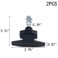 MY MIRONEY Cam Lock 2Pack Thumb Operated Offset Cam Lock Black THandle Swing Knob for Machine Cabinet Drawer