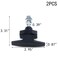 MY MIRONEY Cam Lock 2Pack Thumb Operated Offset Cam Lock Black THandle Swing Knob for Machine Cabinet Drawer